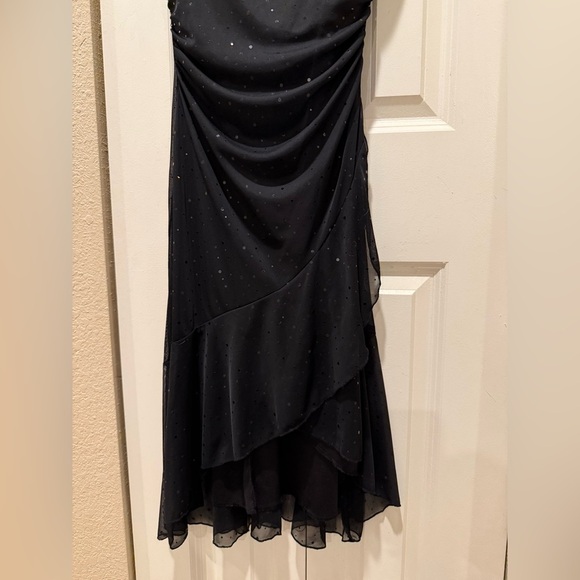 Ruby Rox Vintage Y2K Ruched Asymmetric Grunge Fairy PromMade in USA Midi Dress,M - Picture 9 of 12